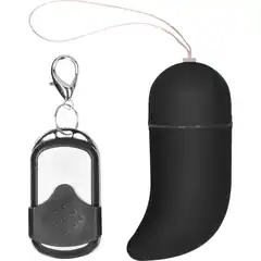  Чёрное радиоуправляемое виброяйцо Vibrating G-spot Egg medium 