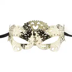  Золотистая металлическая маска Butterfly Masquerade Mask 