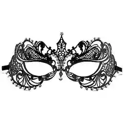  Чёрная маска на глаза Phantom Masquerade Mask 