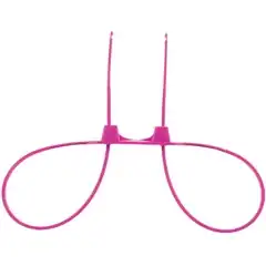  Розовые пластиковые наручники Zip Tie Cuffs 