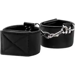  Чёрные двусторонние оковы на ноги Reversible Ankle Cuffs 
