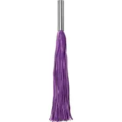  Фиолетовая плётка Leather Whip Metal Long 49,5 см 