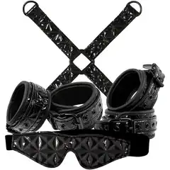  Чёрный набор для бондажа Bondage Kit 