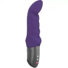  Фиолетовый вибратор Abby G с загнутым кончиком 18,9 см 