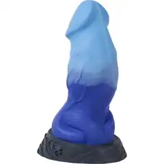  Синий фаллоимитатор Ночная Фурия Large 26 см 