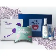  Набор для тренировки интимных мышц The Pleasure Box с фиолетовыми вагинальными шариками 