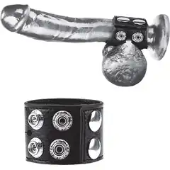  Ремень на член и мошонку 1.5 Cock Ring With Ball Strap 