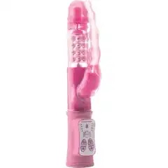  Розовый анально-вагинальный вибратор Vibro Bead 22,6 см 
