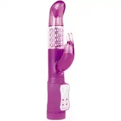  Фиолетовый перезаряжаемый вибратор Rechargeable Rabbit 22 см 