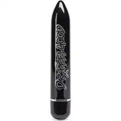  Чёрный классический вибратор Motley Crue Dr Feelgood 18,4 см 
