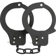  Чёрные наручники Metal Cuffs 