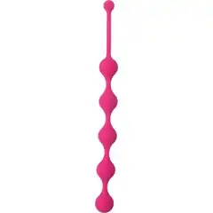  Розовая анальная цепочка SEE YOU FIVE BEADS ANAL 28,1 см 