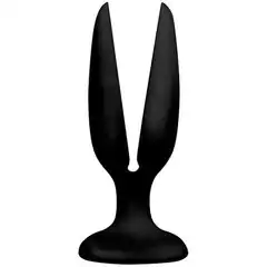  Чёрная пробка-бутон MENZSTUFF FLOWER BUTT PLUG 5INCH 13,5 см 