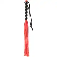  Красная мини-плеть из резины Rubber Mini Whip 22 см 