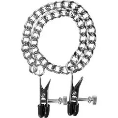  Регулируемые зажимы на соски Flat Nipple Screw с цепочкой 
