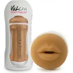  Мастурбатор-ротик Cyberskin Vulcan Deep Throat Mocha 