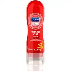  Интимная смазка и гель для массажа DUREX Massage 2in1 Sensual с иланг-илангом 200 мл 