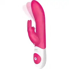  Розовый вибратор The Come Hither Rabbit XL с манящим эффектом 