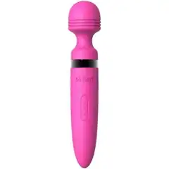 Розовый жезловый массажер Deluxe Mega Wand Wireless 28x 