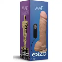  Телесный вибратор-реалистик Mad Oscar 23,5 см 