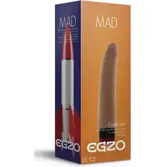  Реалистичный мультискоростной вибратор без мошонки Mad Rocket 18 см 