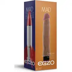  Реалистичный мультискоростной вибратор без мошонки Mad Rocket 23 см 