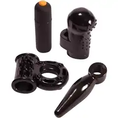 Чёрный набор для пар Dirty Weekend Kit 