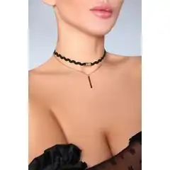 Чокер на шею с цепочкой и подвеской 