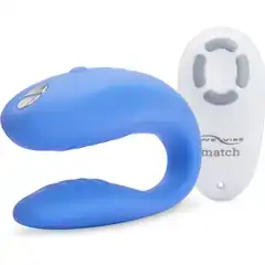  Голубой вибромассажер для пар We-Vibe Match 