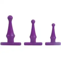  Набор фиолетовых анальных стимуляторов Climax Anal Tush Teaser Training Kit 