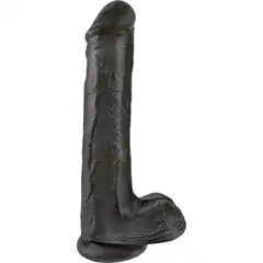  Чёрный фаллоимитатор на присоске 13 Cock with Balls 35,6 см 