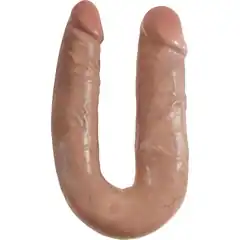  U-образный фаллоимитатор-мулат U-Shaped Medium Double Trouble 34,6 см 