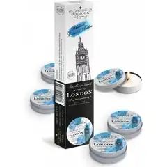  Набор из 5 свечей Petits Joujoux London с ароматом ревеня, амбры и чёрной смородины 