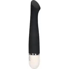  Чёрный гнущийся вибратор Asteria 20,5 см 