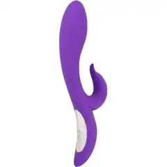  Фиолетовый вибратор с клиторальным отростком Pure Lilac Vibes 21,8 см 