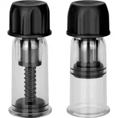  Чёрные помпы для сосков Nipple Play Vacuum Twist Suckers 