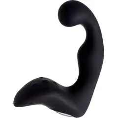  Чёрный изогнутый вибростимулятор простаты Erotist 