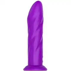  Фиолетовый вибратор-ротатор NAGHI NO.24 RECHARGEABLE VIBRATOR 17,5 см 
