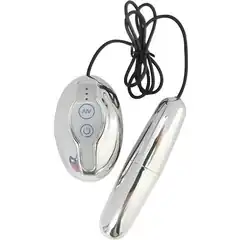  Серебристая продолговатая вибропуля PREMIUM RANGE VIBRATING ROCKET SILVER 11 см 