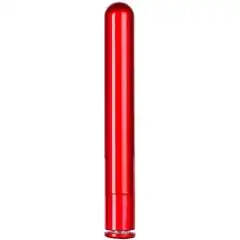  Красный гладкий вибратор METALLIX CORONA SMOOTH VIBRATOR 14 см 