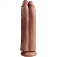  Сдвоенный фаллоимитатор-мулат 11 Two Cocks One Hole 30,5 см 