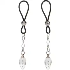  Подвески на соски с прозрачными капельками Non-Piercing Nipple Jewelry Crystal Teardrop 