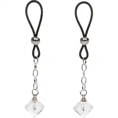  Прозрачные кристаллики-подвески на соски Non-Piercing Nipple Jewelry Crystal Gem 