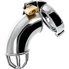  Серебристый мужской пояс верности TOYFA Metal 