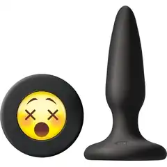  Черная силиконовая пробка Emoji Face WTF 8,6 см 