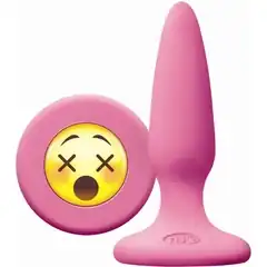 Розовая силиконовая пробка Emoji Face WTF 8,6 см 