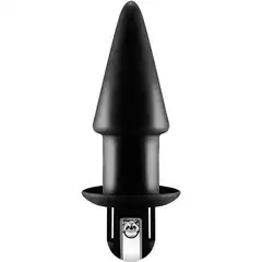  Черный конический анальный вибратор HUMPER 3.5INCH VIBRATOR 