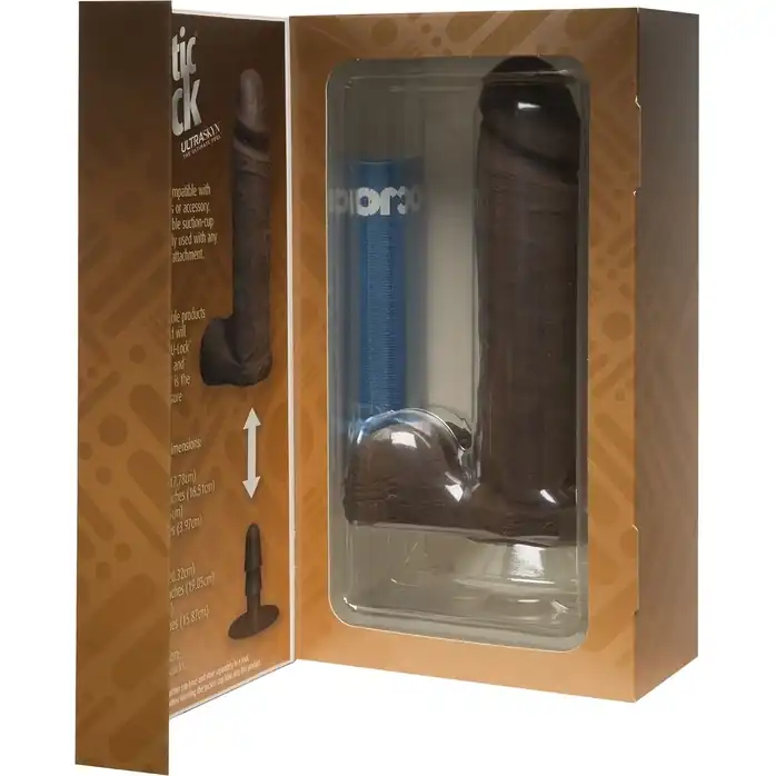 Темнокожий фаллоимитатор The Realistic Cock ULTRASKYN - 20,57 см - The Realistic Cock. Фотография 3.