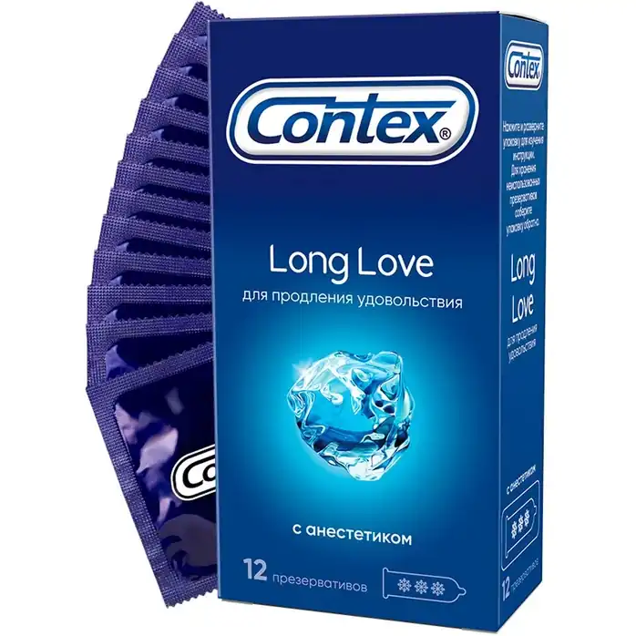 Презервативы с продлевающим эффектом Contex Long Love - 12 шт