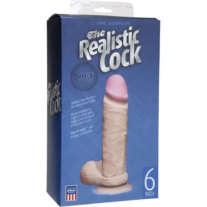 Реалистичный фаллоимитатор The Realistic Cock ULTRASKYN 6” на присоске - 17,3 см - The Realistic Cock. Фотография 4.